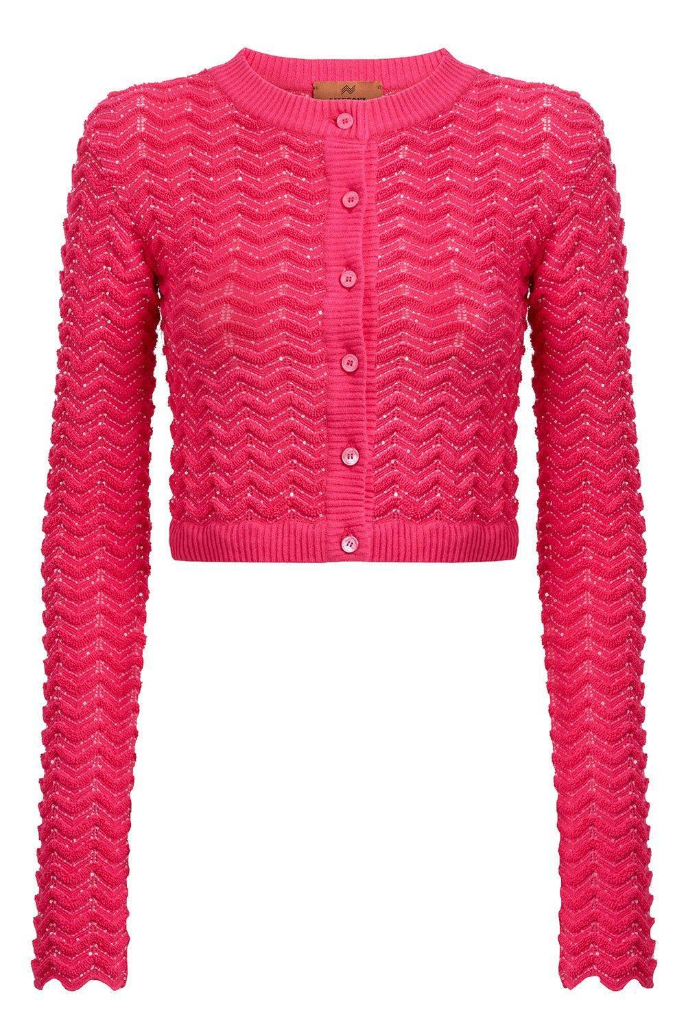 MISSONI-Sequin Buttoned Cardigan-