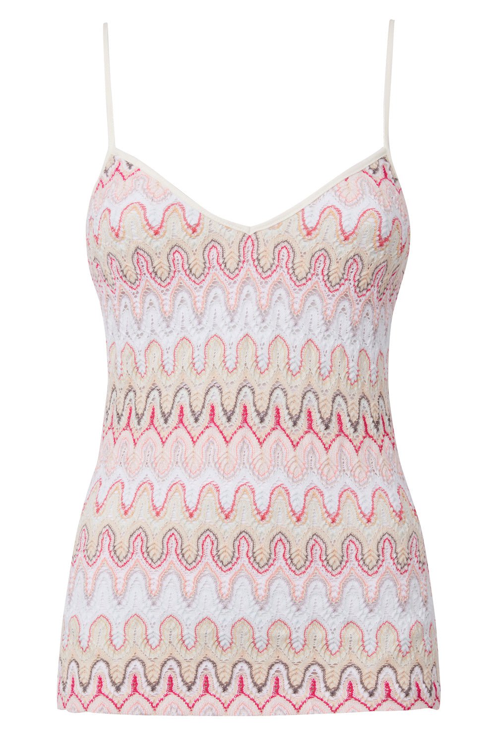 MISSONI-Strappy Scoop Neck Tank Top-