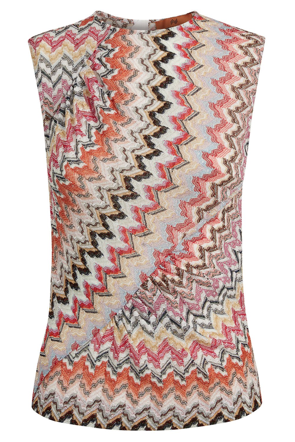 MISSONI-Tank Top - Pink White-
