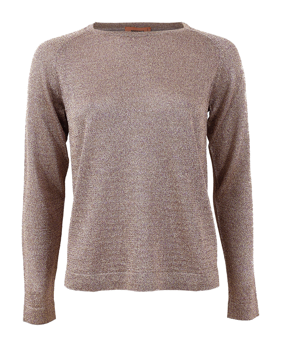 MISSONI-Lamé Pullover-MAUVE