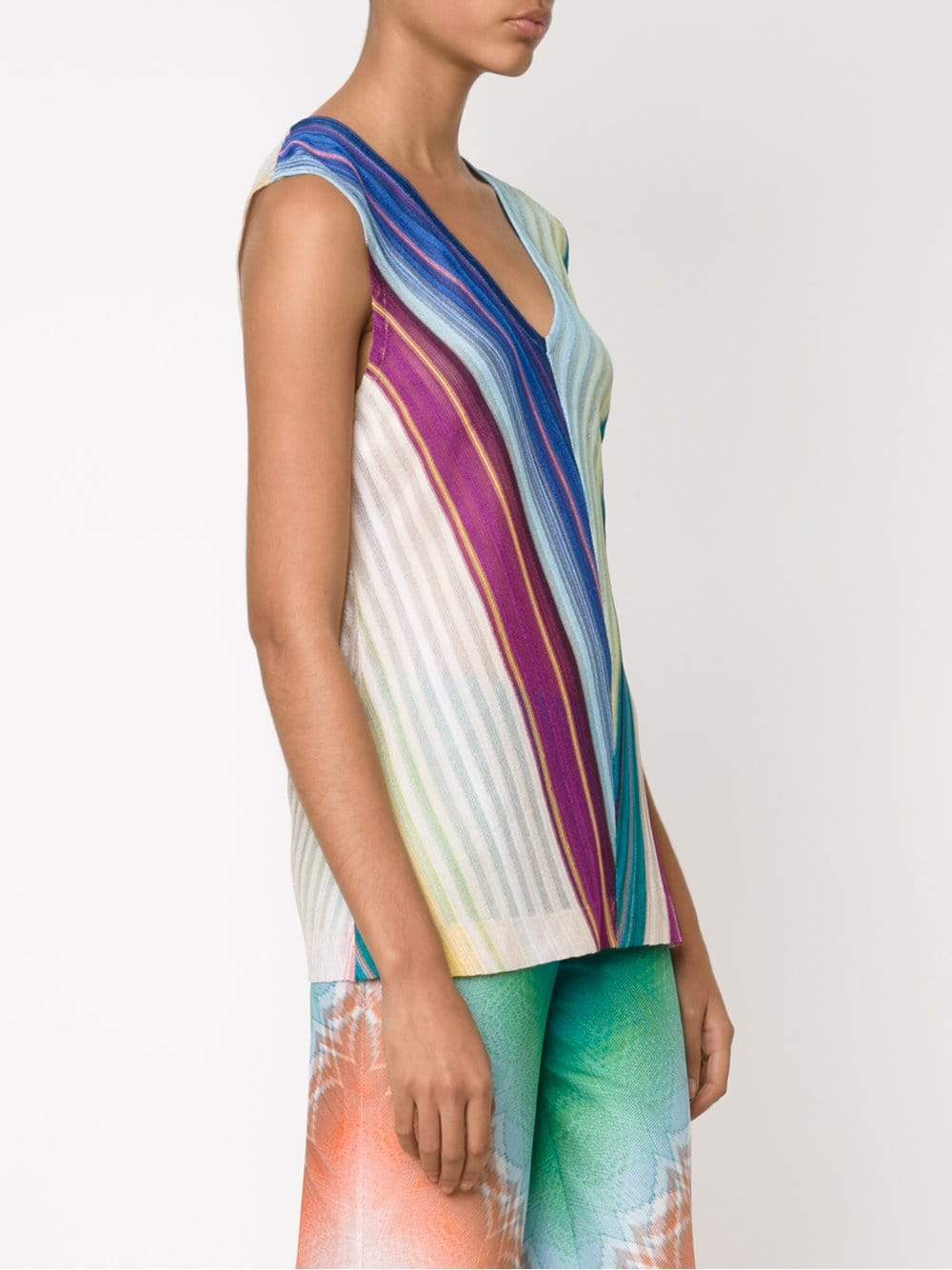 MISSONI-Striped Tank-