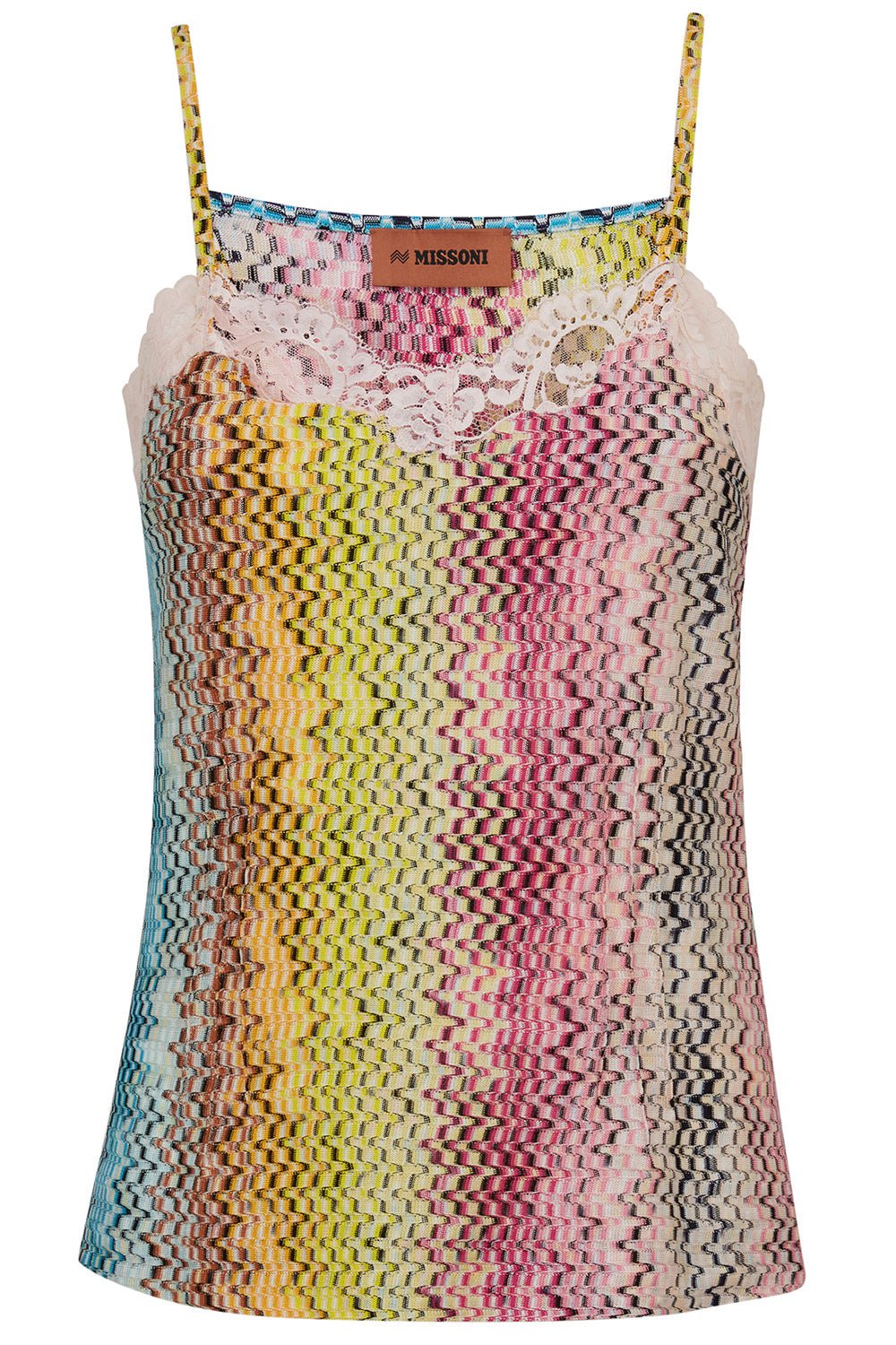 MISSONI-Multi Vertical Lace Camisole-