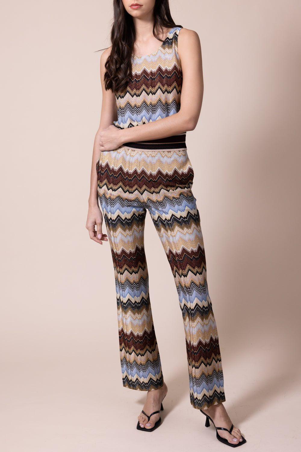 MISSONI-Lurex Knit Tank Top-