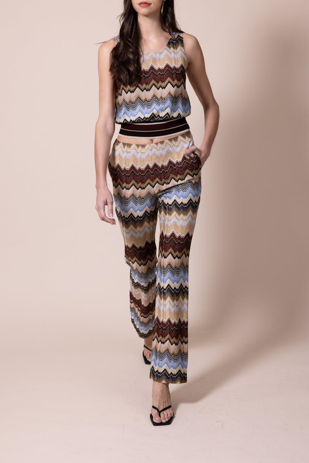 MISSONI-Lurex Knit Tank Top-