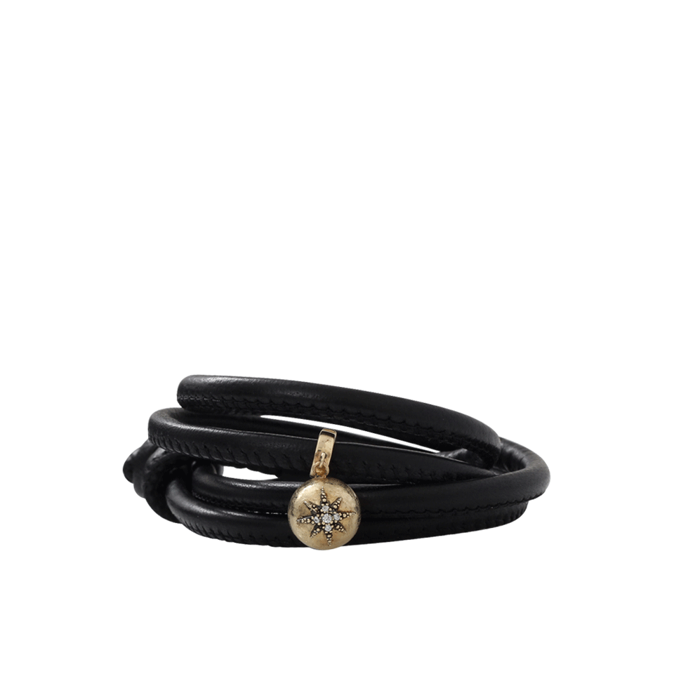 MIZUKI-Diamond Star Wrap Bracelet-YELLOW GOLD