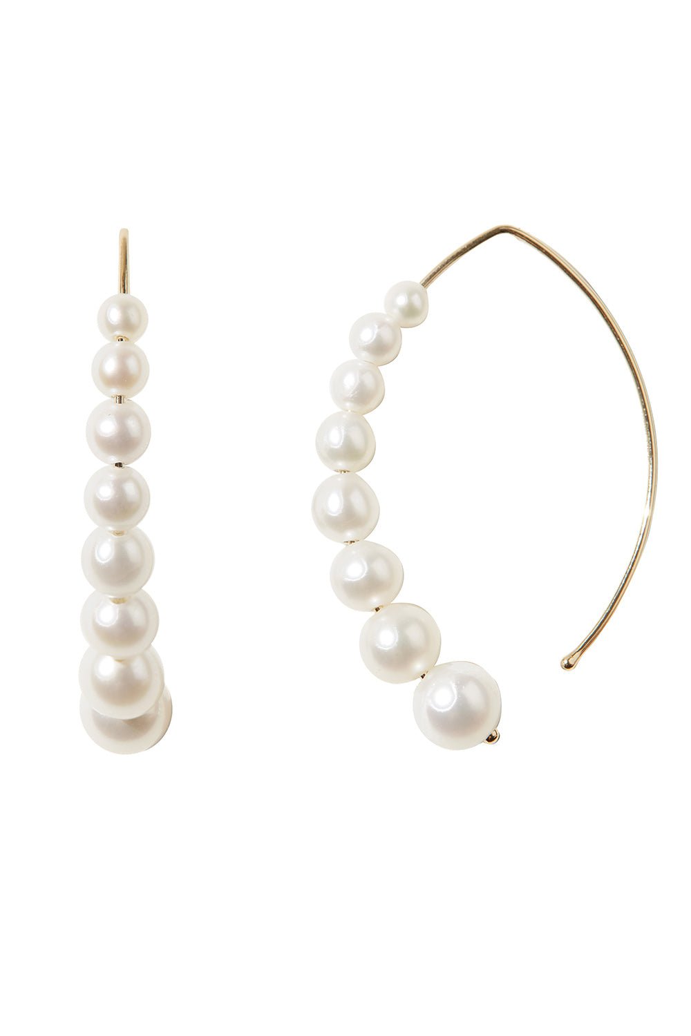 MIZUKI-Diamond Cluster Earrings-YELLOW GOLD