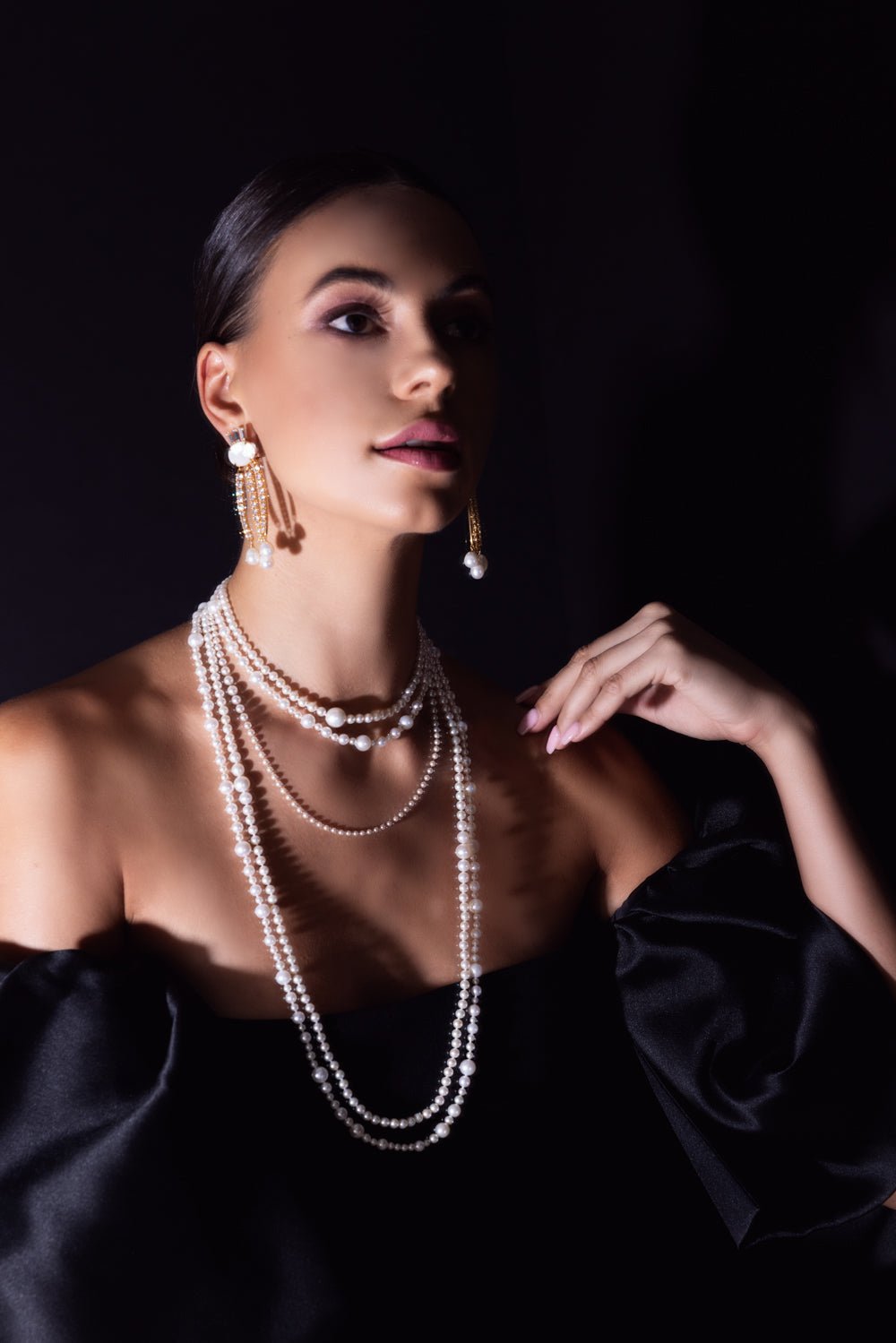 MIZUKI-Akoya Pearl Necklace-YELLOW GOLD