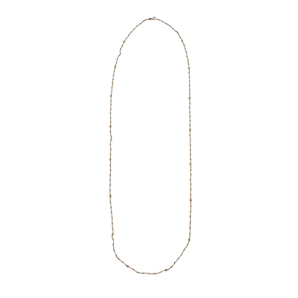 MIZUKI-Gold Bead Wrap Necklace-YELLOW GOLD
