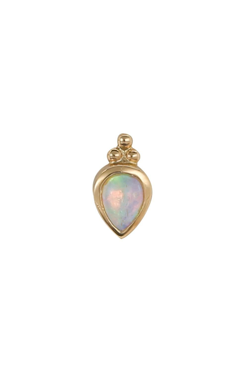 Lex Opal Ear End-YELLOW GOLD-JEWELRYFINE JEWELPIERCING-MODERN MOOD