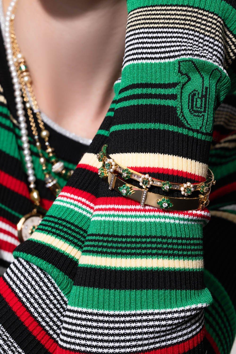 MOKSH-Paro Emerald Bracelet-YELLOW GOLD