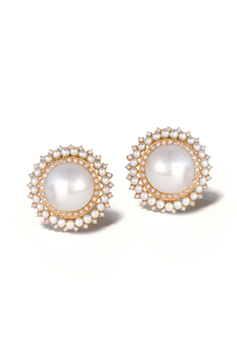 MOKSH-Kyoto Full Bloom Earrings-YELLOW GOLD