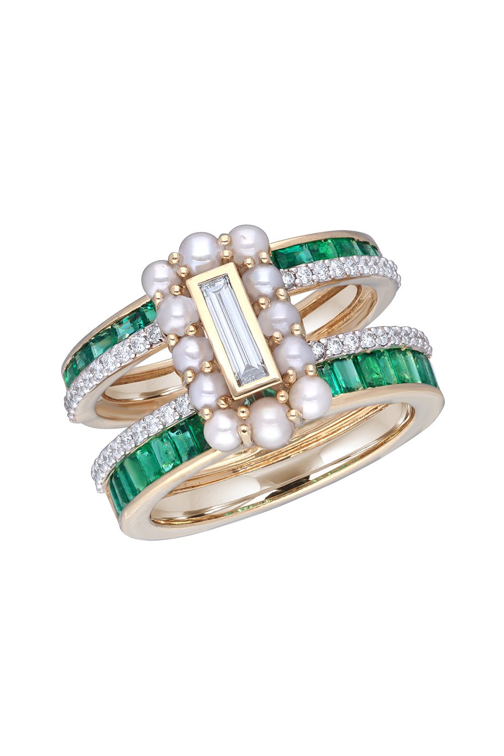 MOKSH-Emerald Kyto Ring-YELLOW GOLD