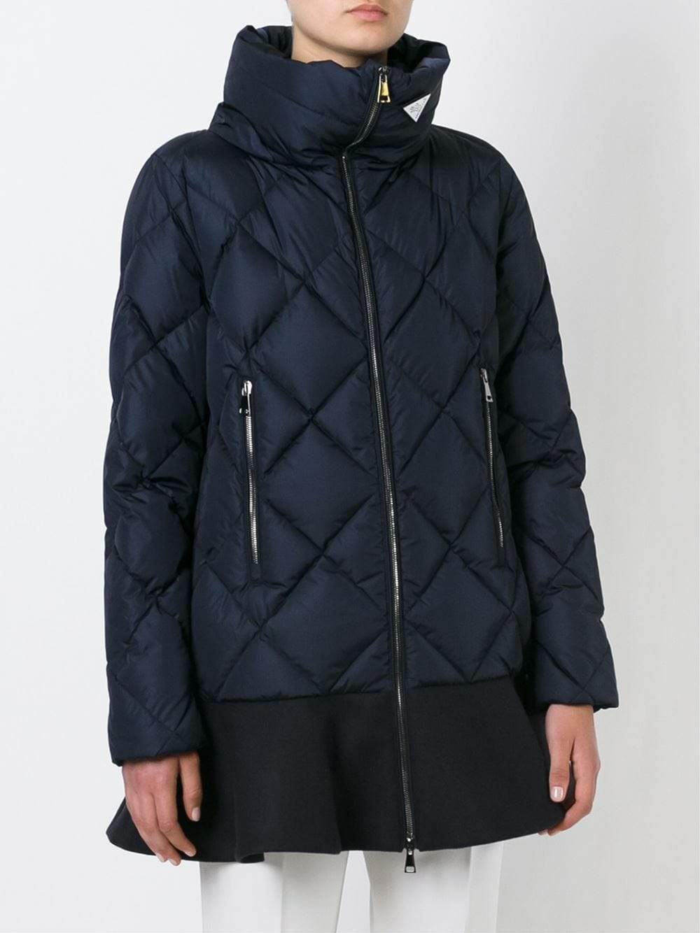 MONCLER-Wool Hem Puff Coat-