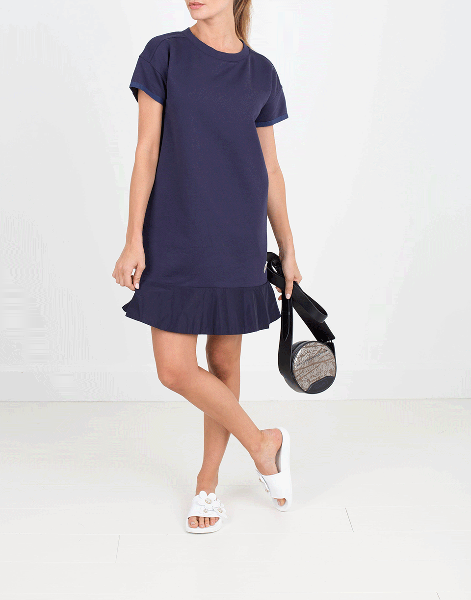 MONCLER-Nylon Flounce Dress-