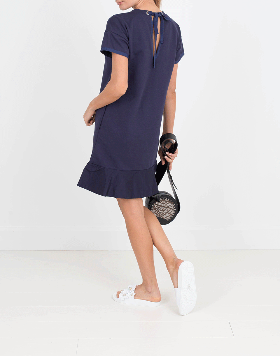 MONCLER-Nylon Flounce Dress-