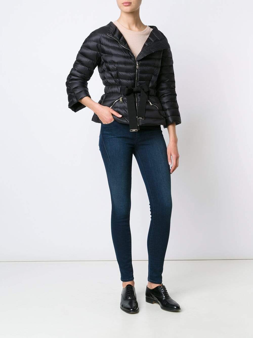 MONCLER-Anchos Grosgrain Waist Jacket-