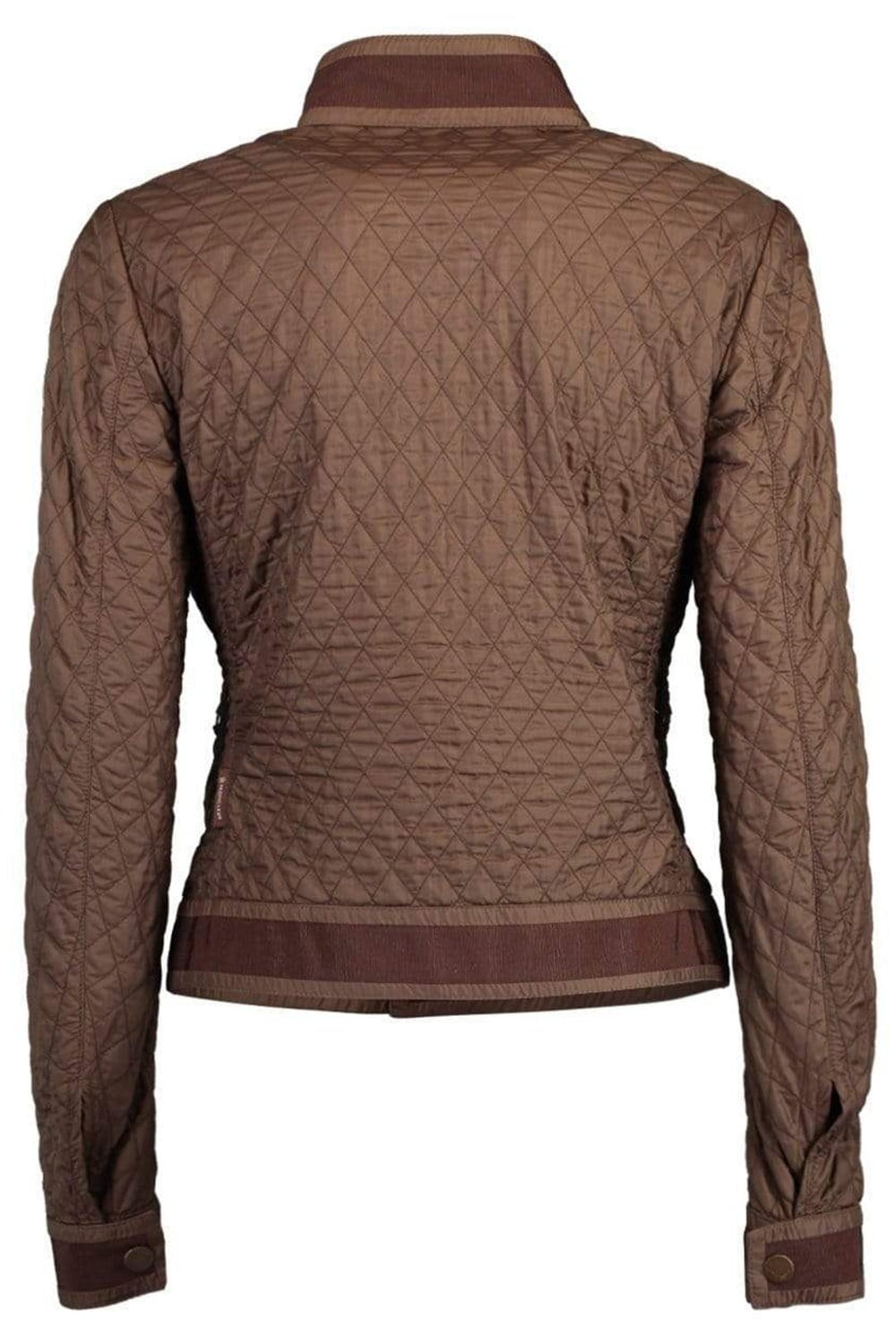 MONCLER-Diamond Quilt Short Jacket-BROWN