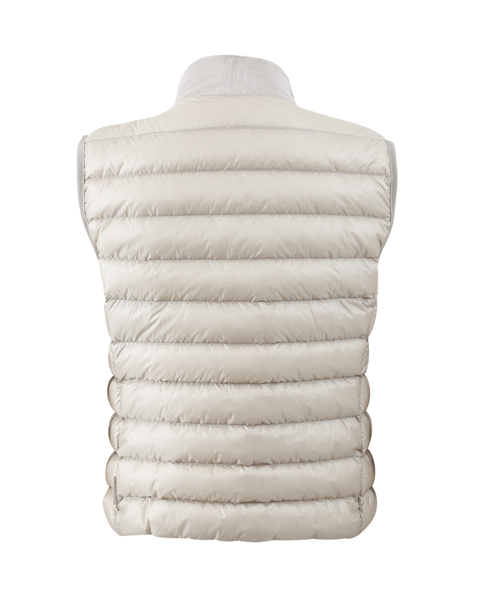 MONCLER-Fur Nylon Vest-