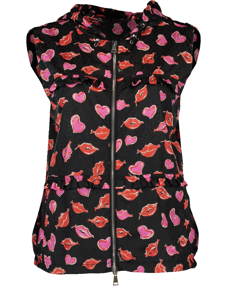 MONCLER-Varsovie Lip Print Vest-