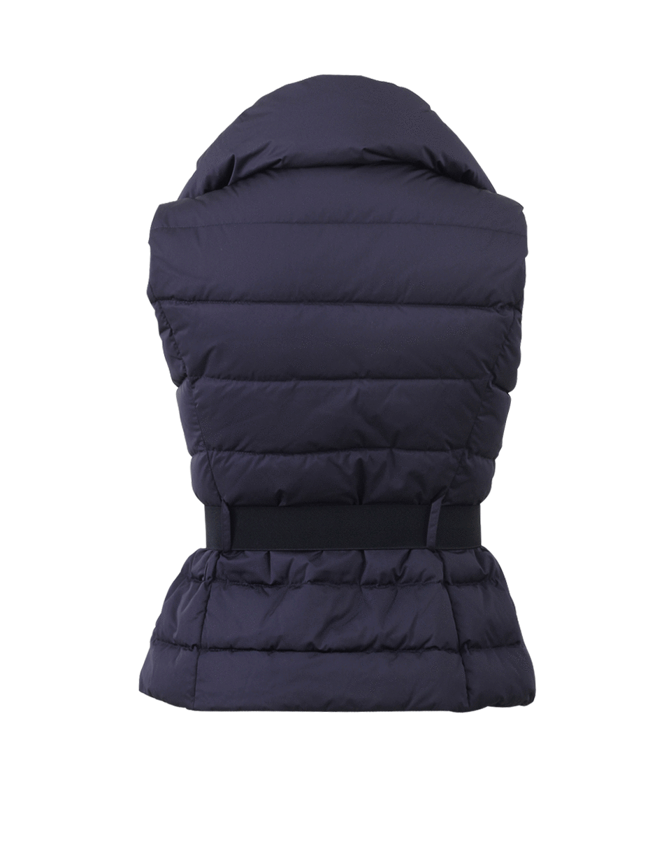 MONCLER-Asymmetrical Zip Vest-