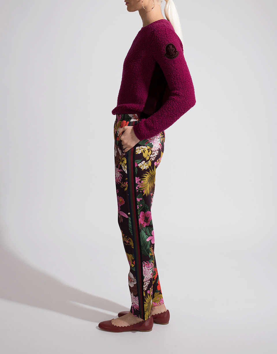 MONCLER-Pull On Floral Print Pant-