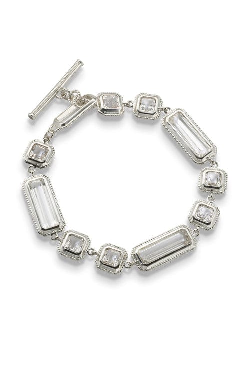 MONICA RICH KOSANN-Mosaic Rock Crystal Bracelet-SILVER
