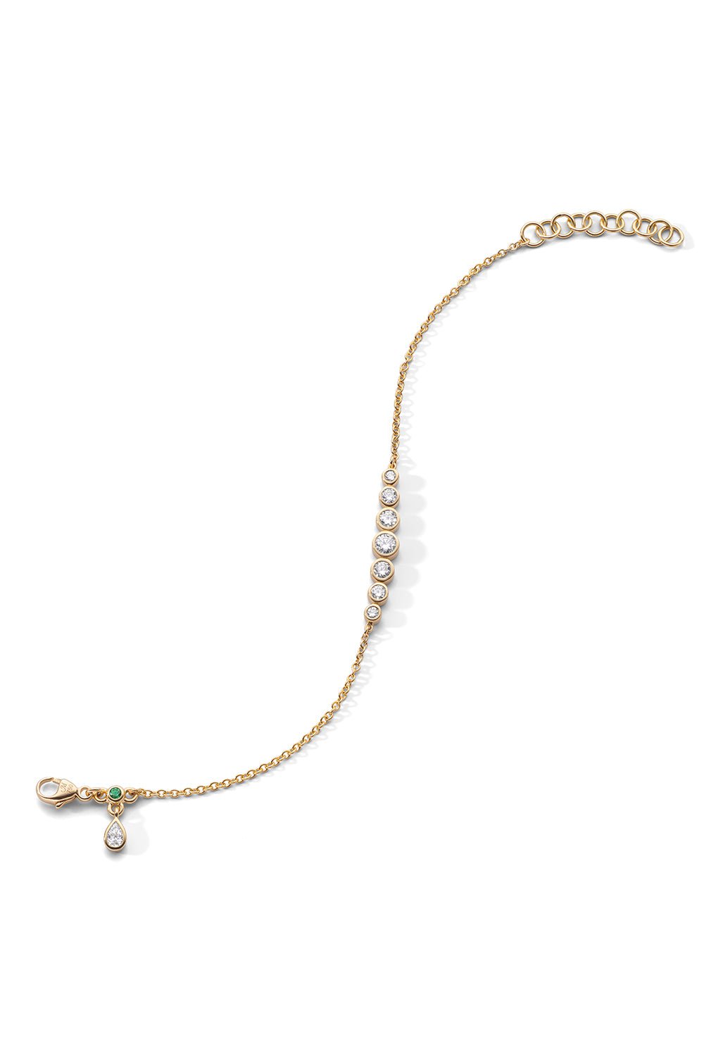MONICA RICH KOSANN-Bezel Diamond Tennis Bracelet-YELLOW GOLD
