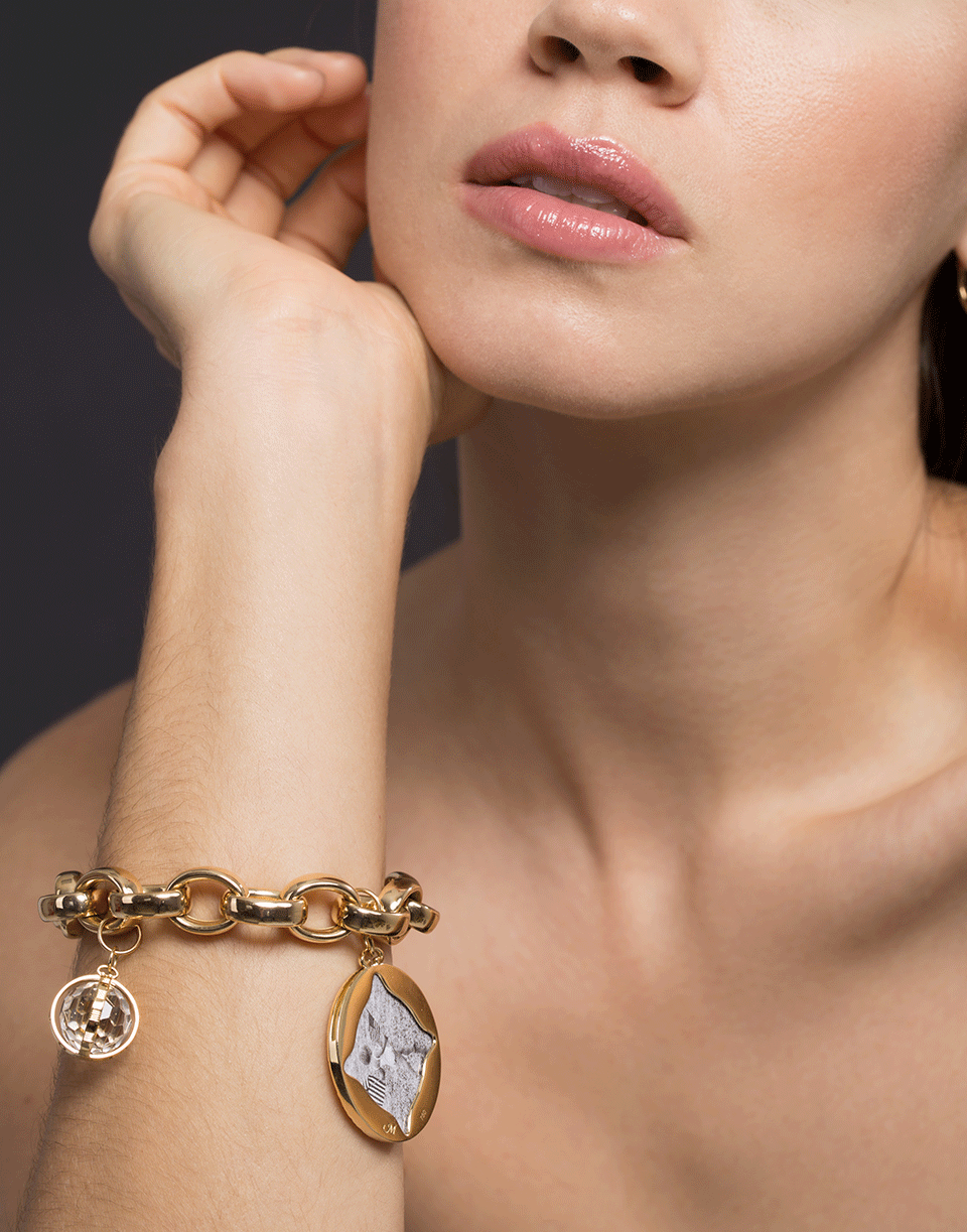 MONICA RICH KOSANN-Marilyn XL Link Chain Bracelet-YELLOW GOLD