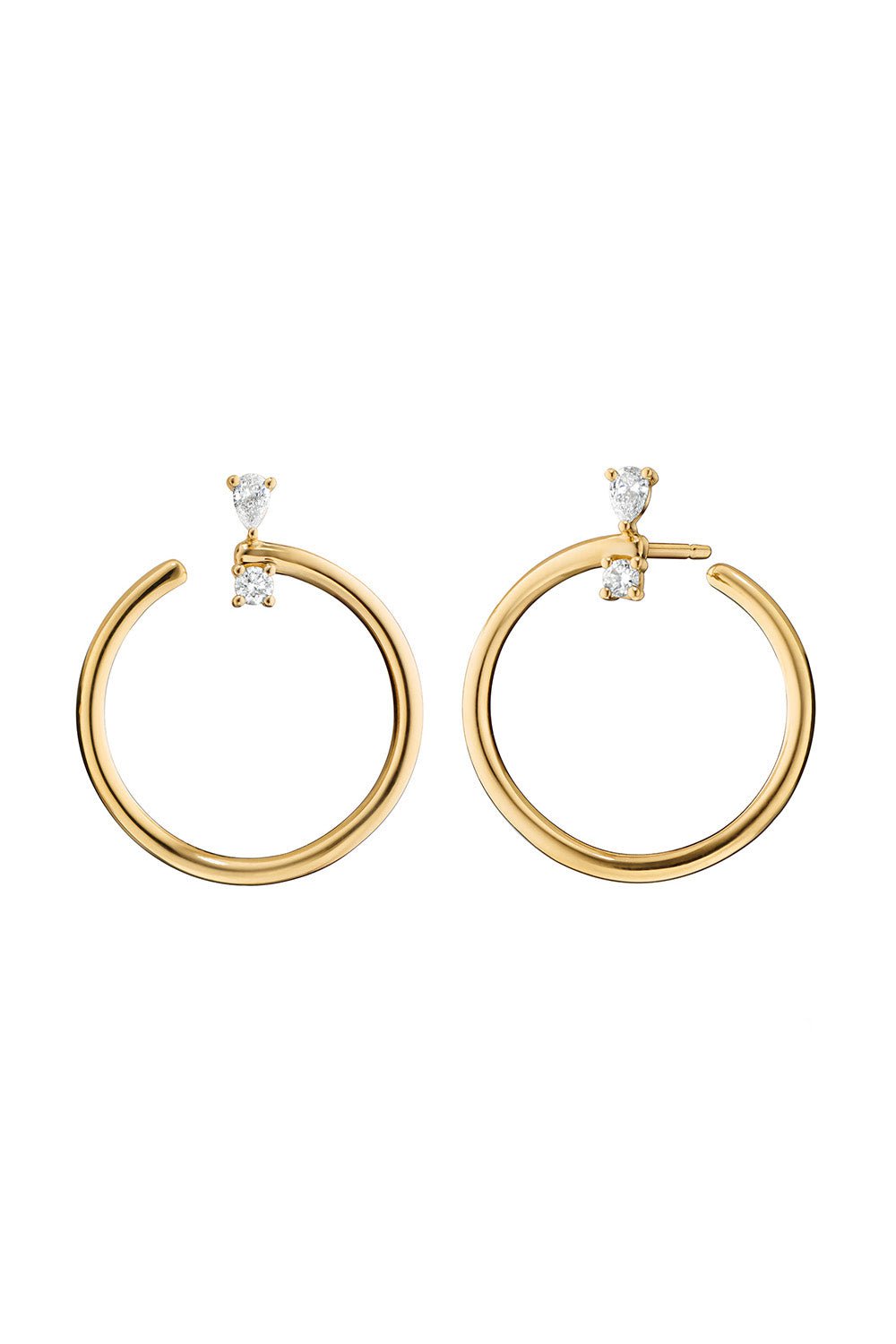 MONICA RICH KOSANN-Large Galaxy Wrap Hoop Earrings-YELLOW GOLD