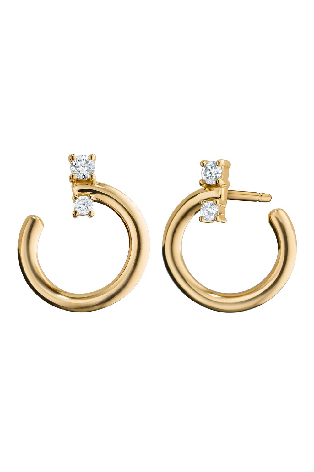 MONICA RICH KOSANN-Small Galaxy Hoop Earrings-YELLOW GOLD