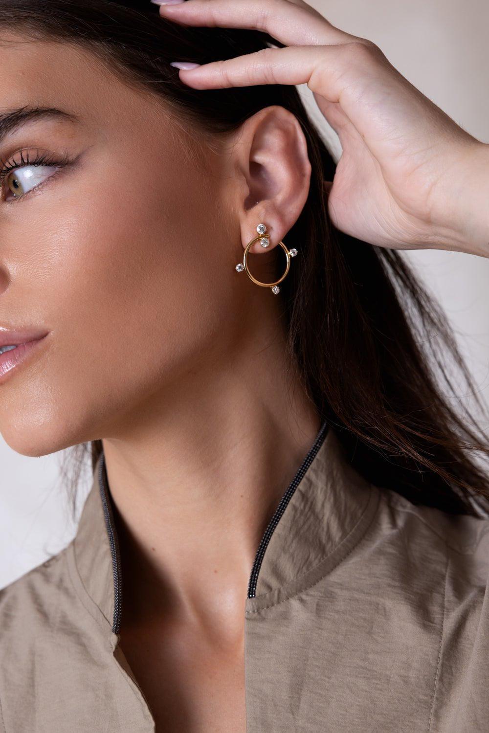MONICA RICH KOSANN-Special Edition Large Galaxy Hoop Earrings-YELLOW GOLD