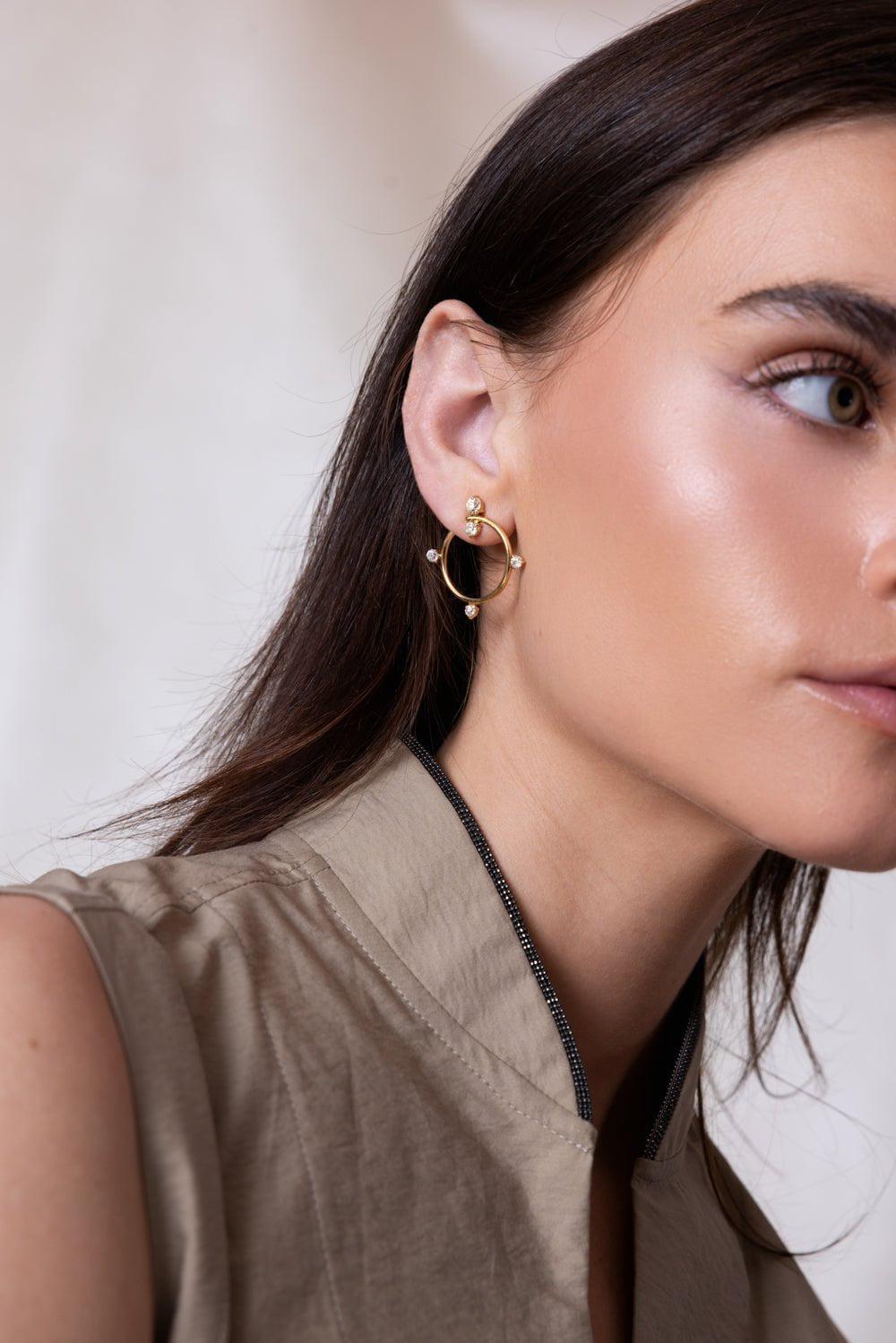 MONICA RICH KOSANN-Special Edition Large Galaxy Hoop Earrings-YELLOW GOLD