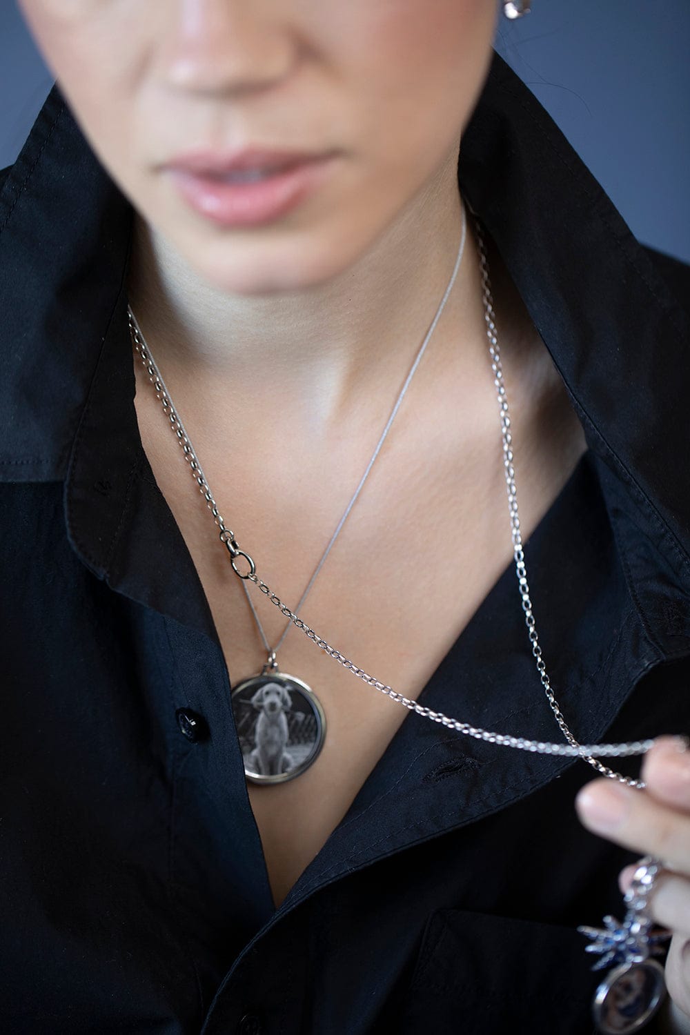 MONICA RICH KOSANN-Belcher Charm Enhancer-SILVER