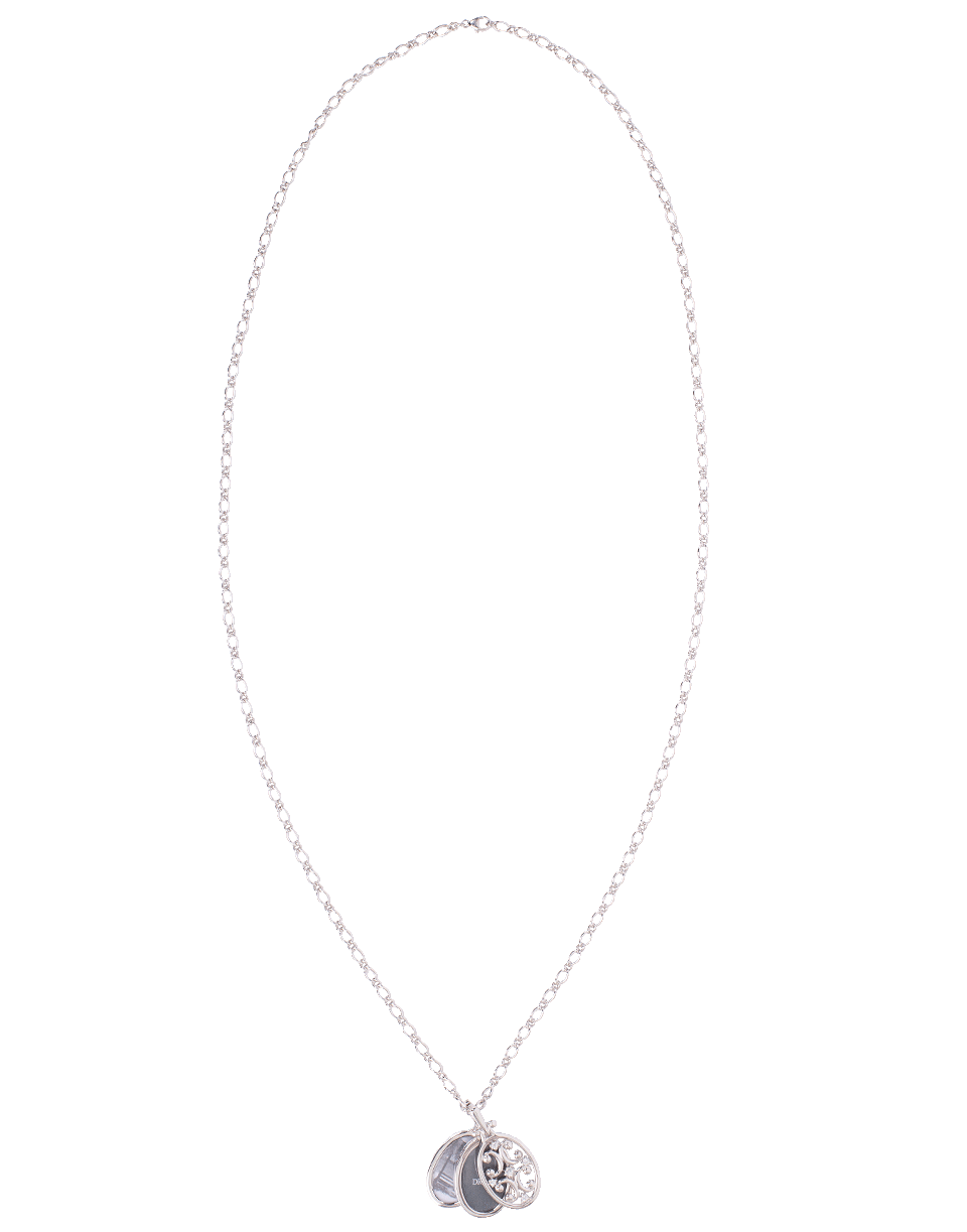 MONICA RICH KOSANN-Gate Locket Necklace-SILVER