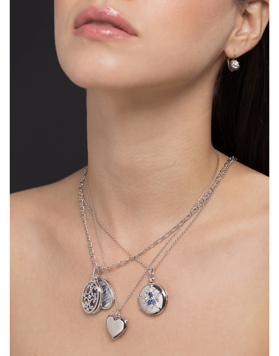 MONICA RICH KOSANN-Gate Locket Necklace-SILVER