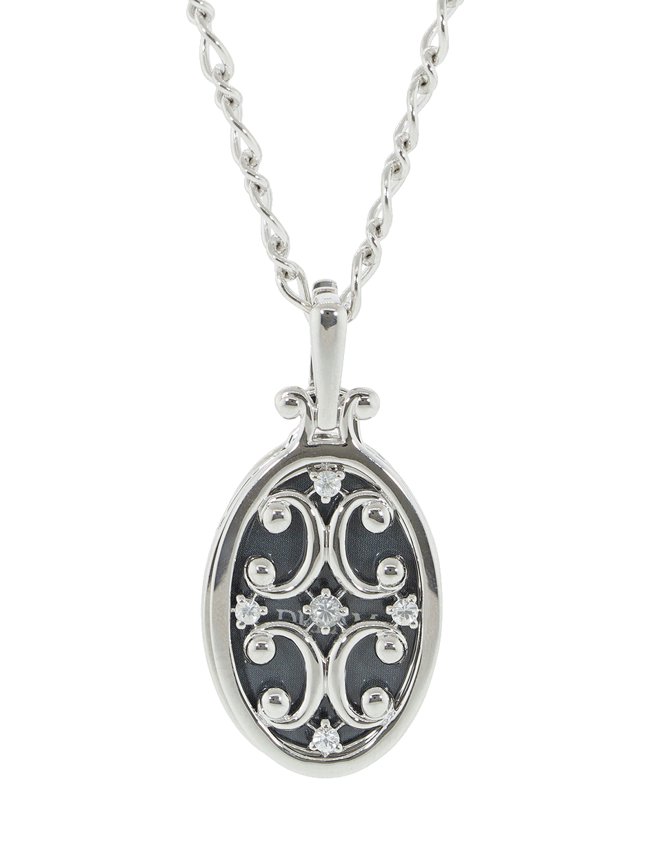 MONICA RICH KOSANN-Gate Locket Necklace-SILVER