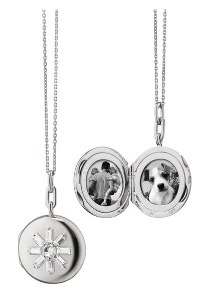 MONICA RICH KOSANN-Victoria Locket Necklace-SILVER
