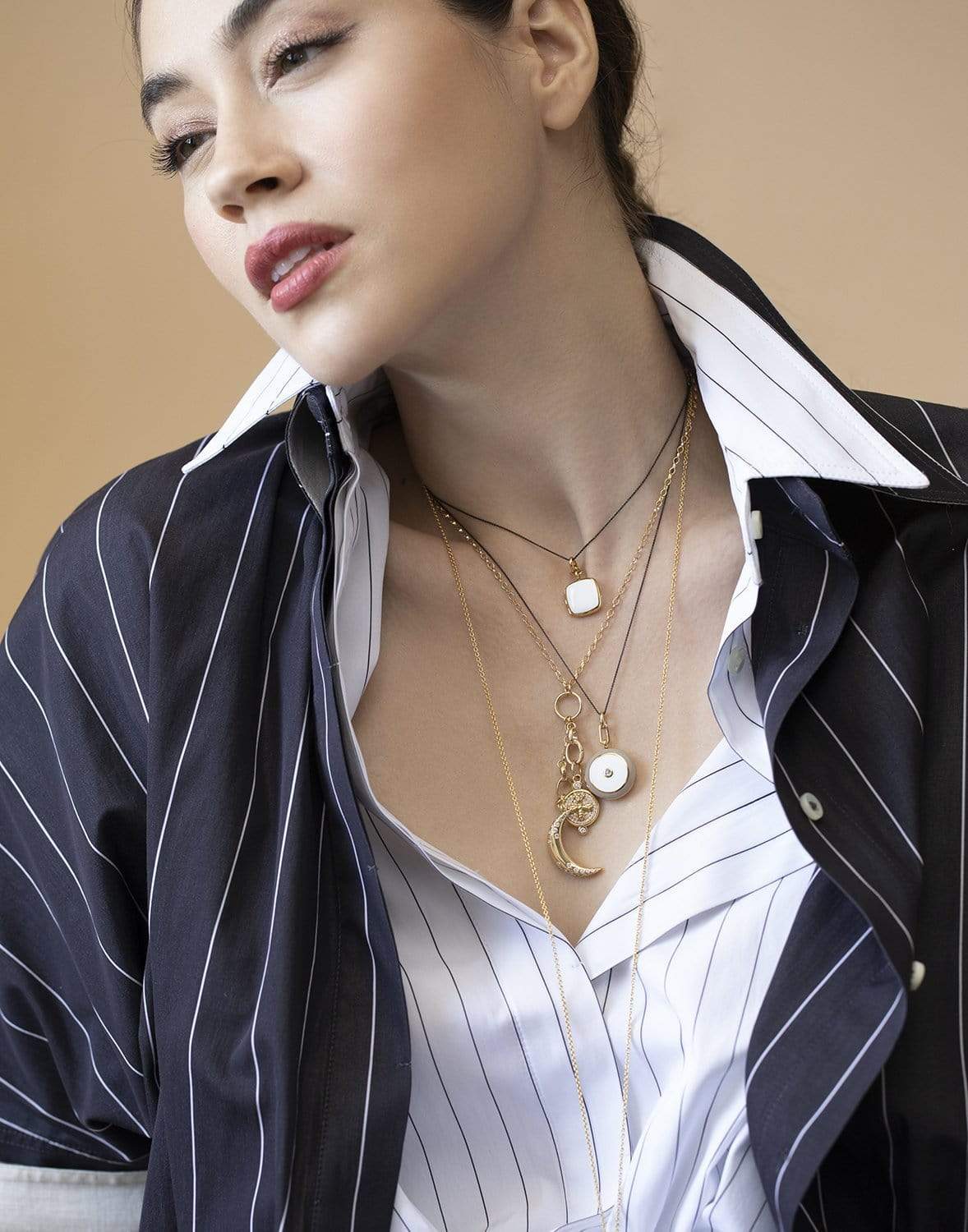 MONICA RICH KOSANN-Small Belcher Charm Enhancer Chain-