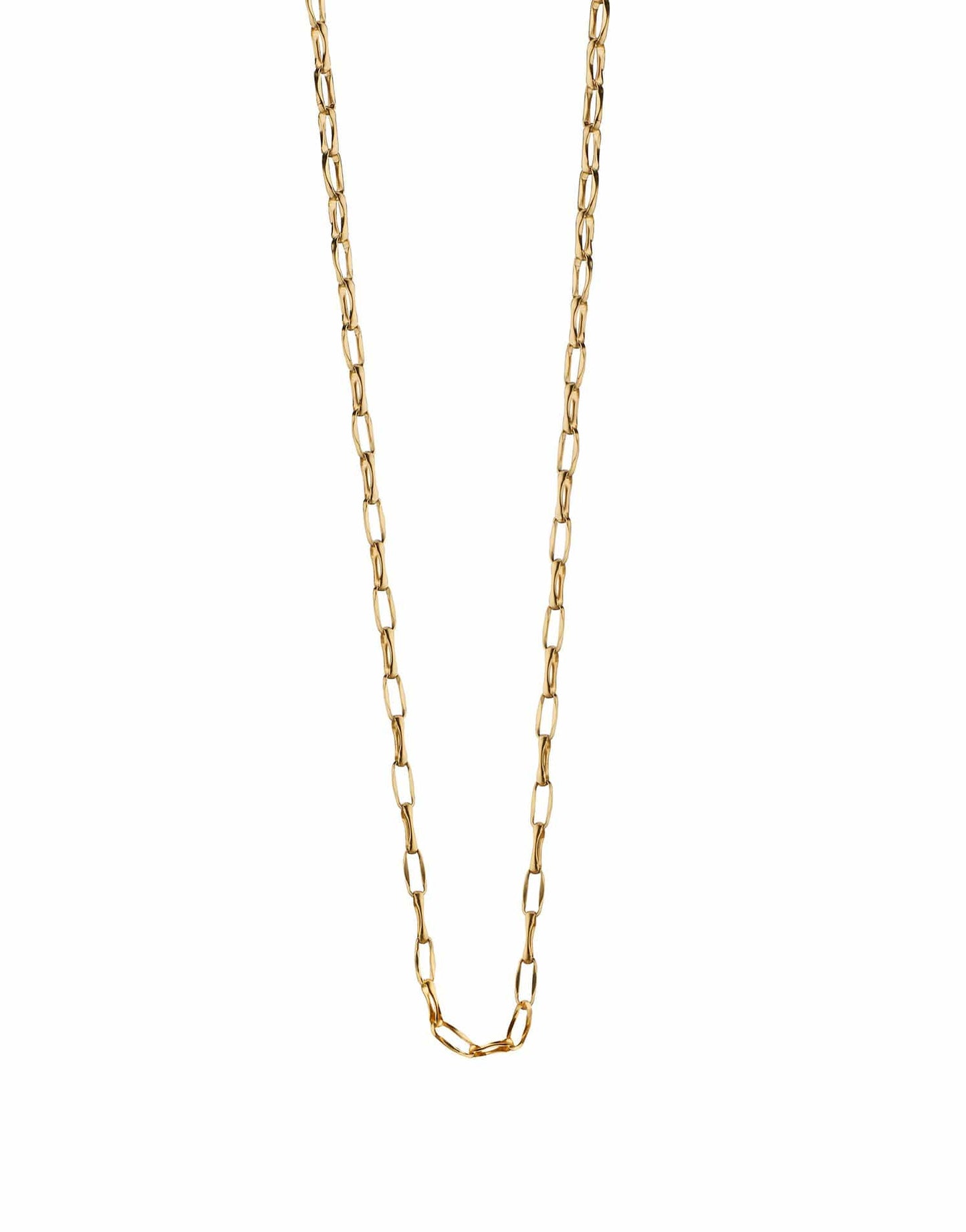 MONICA RICH KOSANN-17" Delicate Belcher Chain-YELLOW GOLD