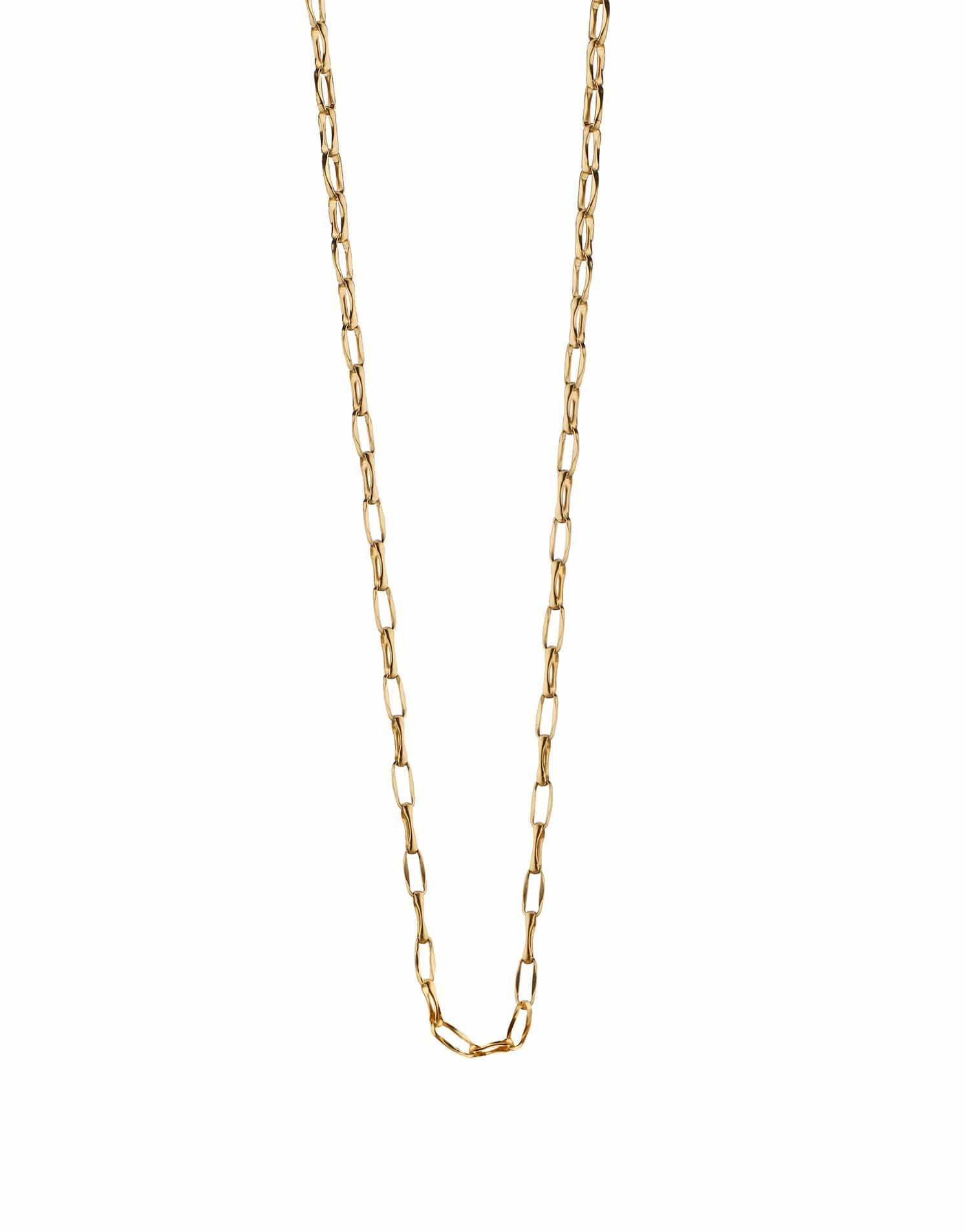 MONICA RICH KOSANN-17" Delicate Belcher Chain-YELLOW GOLD