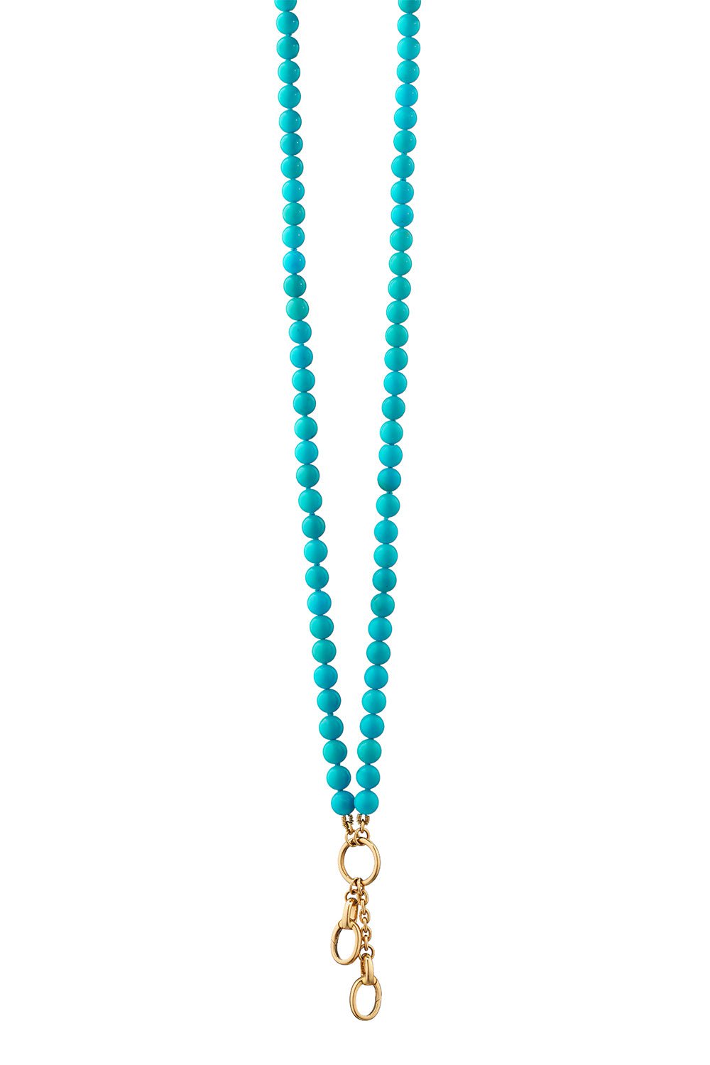 MONICA RICH KOSANN-Two Charm Enhancer Necklace-YELLOW GOLD
