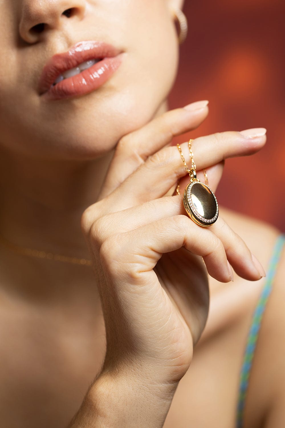MONICA RICH KOSANN-Four Image Midi Locket - Yellow Gold-YELLOW GOLD