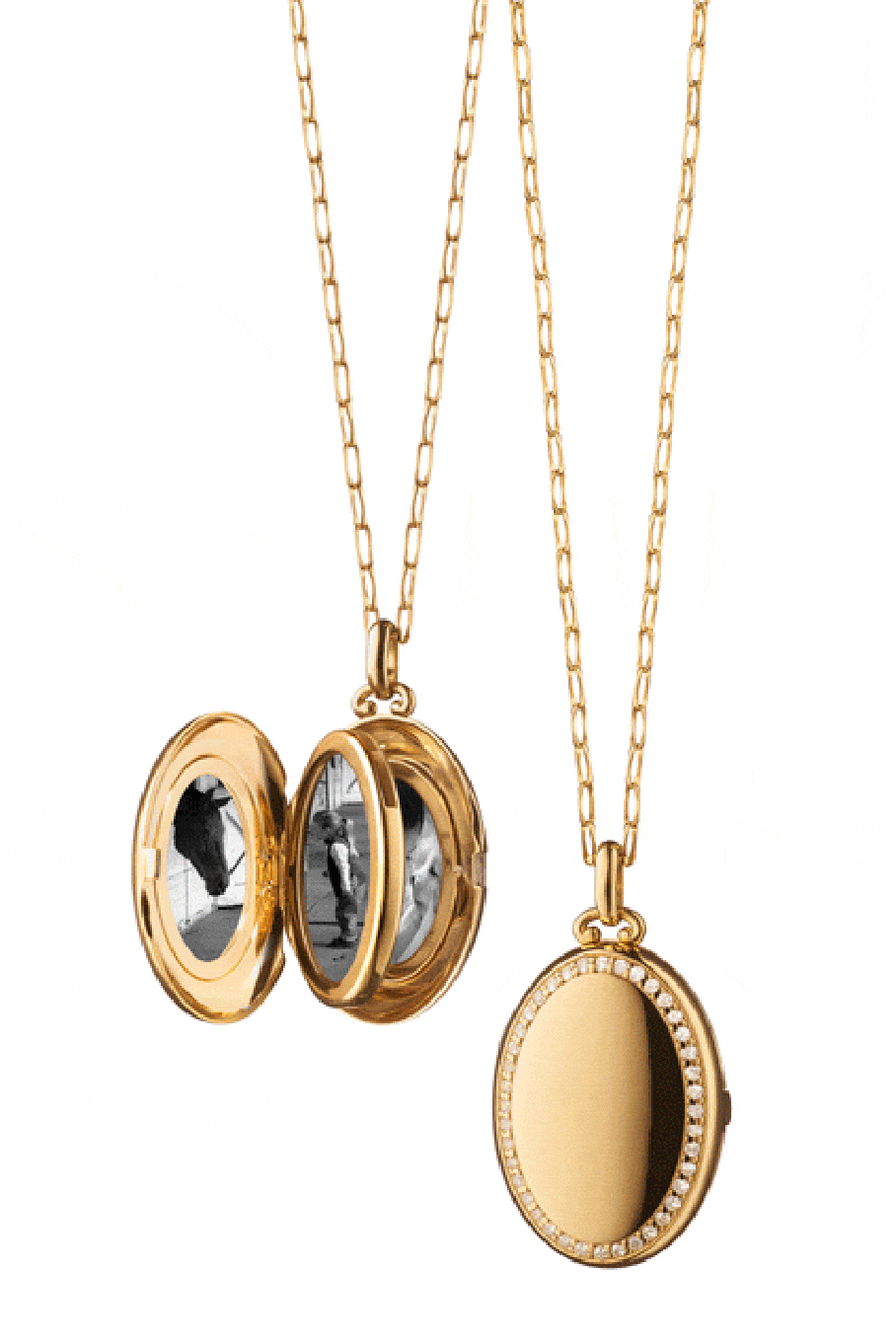 MONICA RICH KOSANN-Four Image Midi Locket - Yellow Gold-YELLOW GOLD