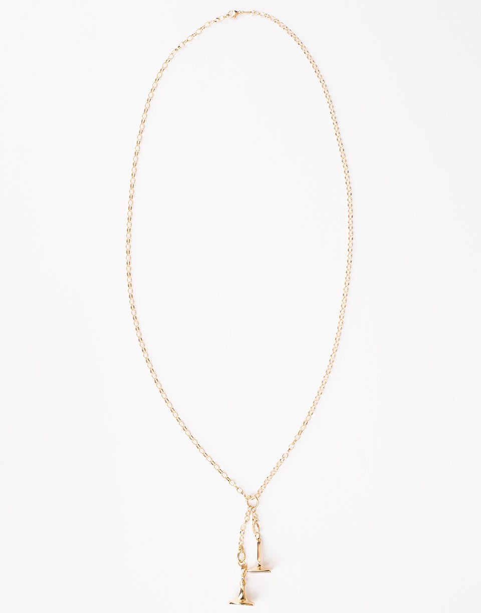 MONICA RICH KOSANN-Large Belcher Charm Enhancer Chain-YELLOW GOLD