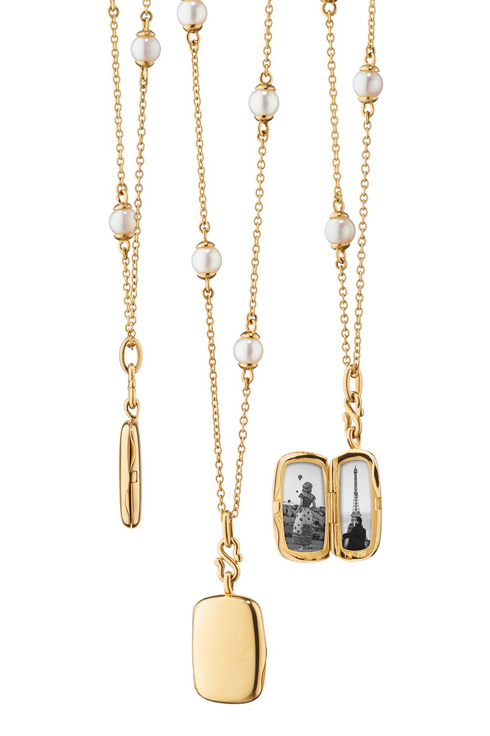 MONICA RICH KOSANN-Slim Britt Locket-YELLOW GOLD