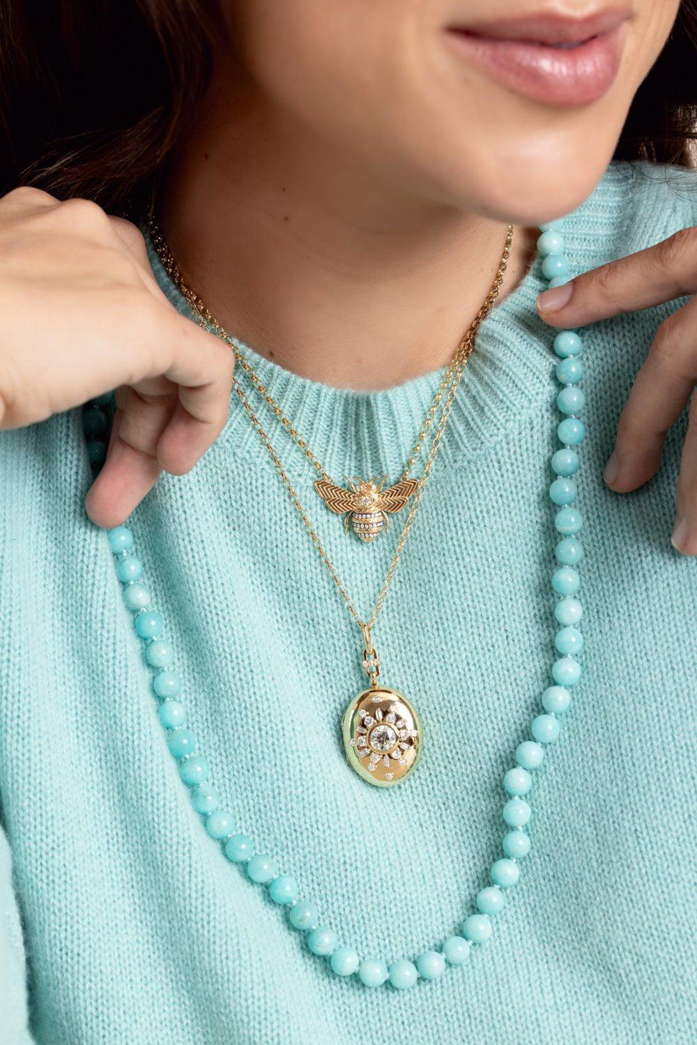 MONICA RICH KOSANN-Special Edition Oval Locket-YELLOW GOLD