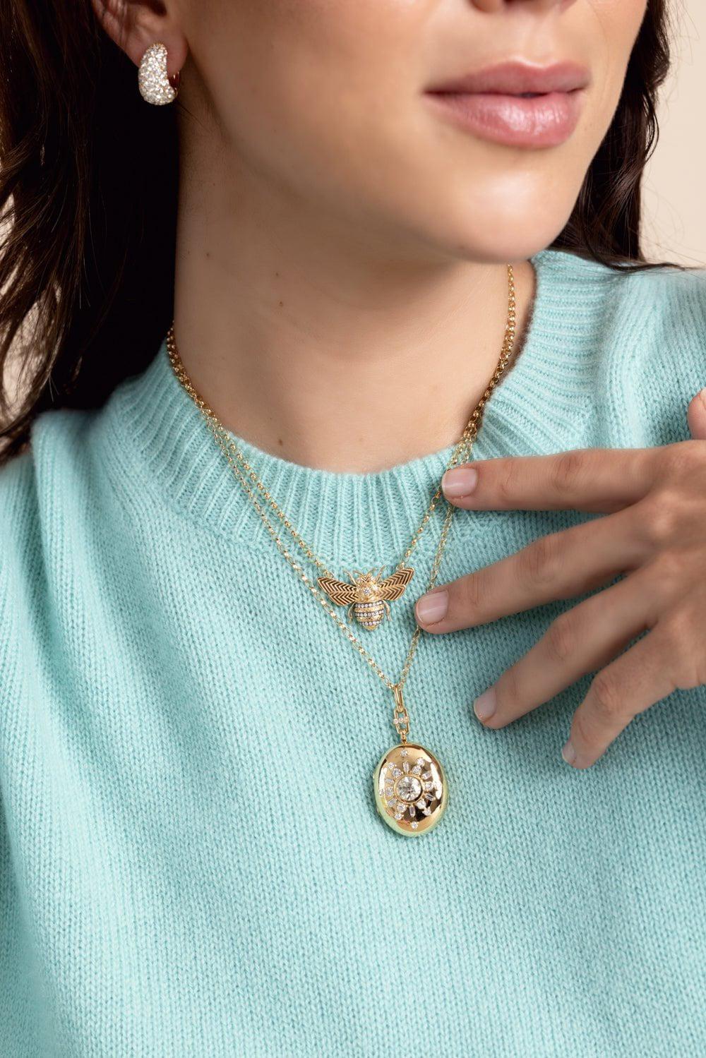 MONICA RICH KOSANN-Special Edition Oval Locket-YELLOW GOLD