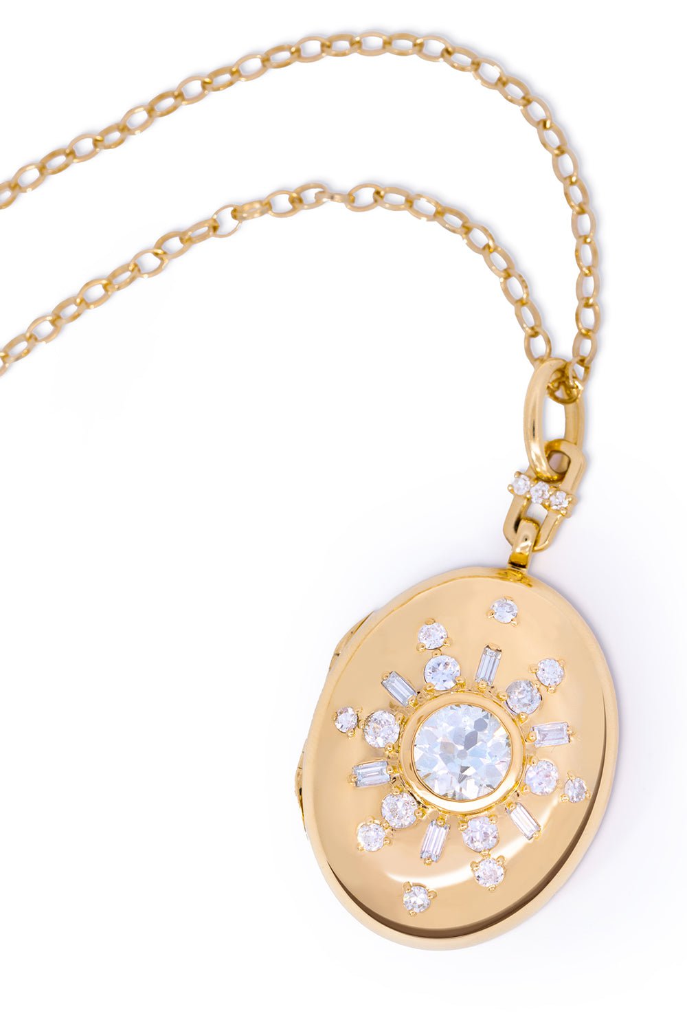 MONICA RICH KOSANN-Special Edition Oval Locket-YELLOW GOLD