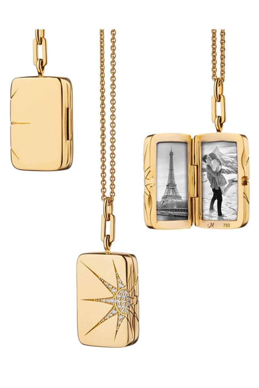 MONICA RICH KOSANN-Sun and Star Locket-YELLOW GOLD