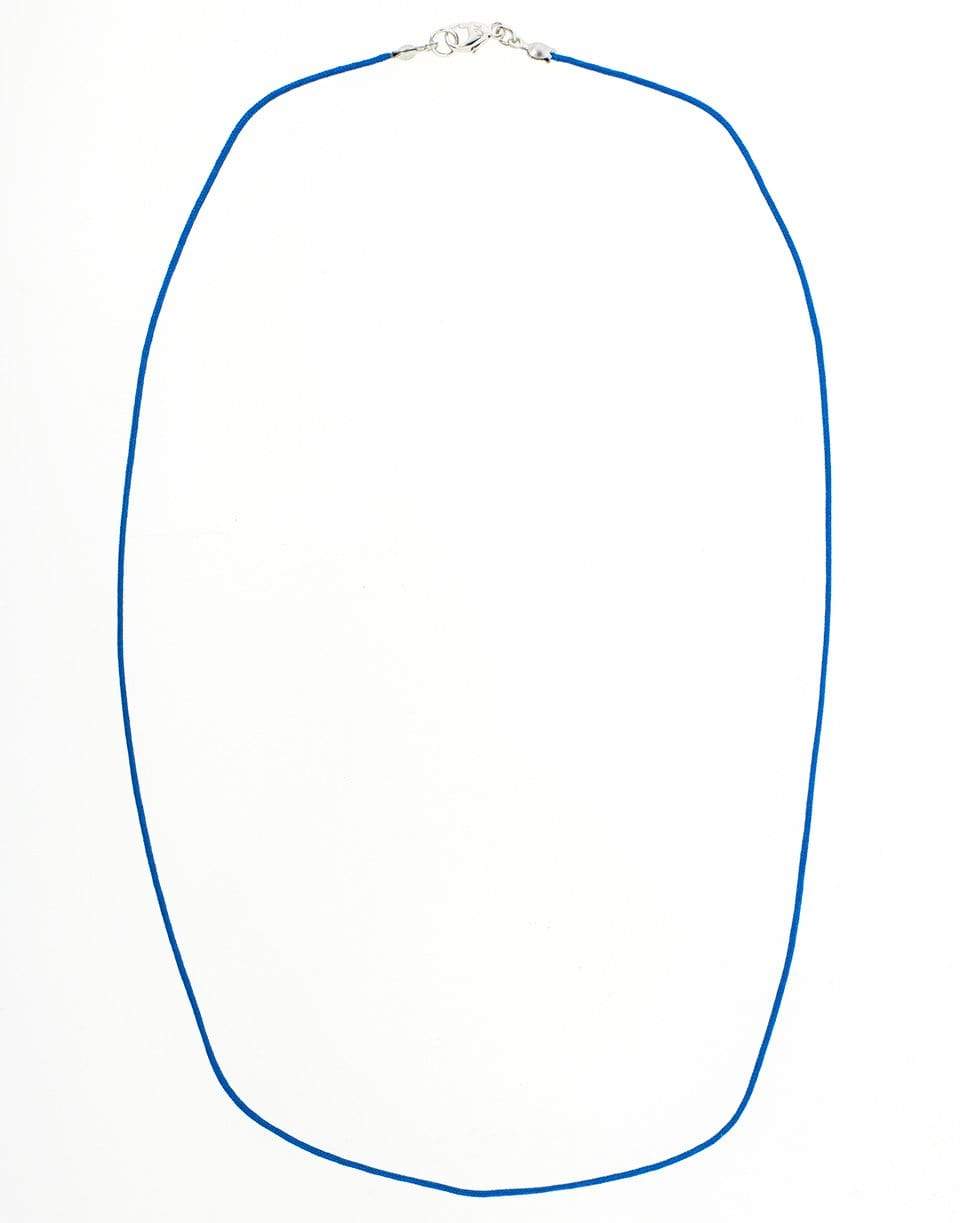 MONICA RICH KOSANN-White Enamel and Blue Sapphire Locket Necklace-YELLOW GOLD